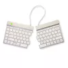 R-Go Tools ergonomiska tastatūra R-Go Split Break ar pārtraukumu programmatūru, ergonomiska dalīta tastatūra, QWERTY (US), Bluetooth, balta