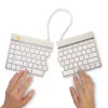R-Go Tools ergonomiska tastatūra R-Go Split Break ar pārtraukumu programmatūru, ergonomiska dalīta tastatūra, QWERTY (US), Bluetooth, balta