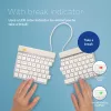 R-Go Tools ergonomiska tastatūra R-Go Split Break ar pārtraukumu programmatūru, ergonomiska dalīta tastatūra, QWERTY (US), Bluetooth, balta