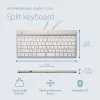 R-Go Tools ergonomiska tastatūra R-Go Split Break ar pārtraukumu programmatūru, ergonomiska dalīta tastatūra, QWERTY (US), Bluetooth, balta