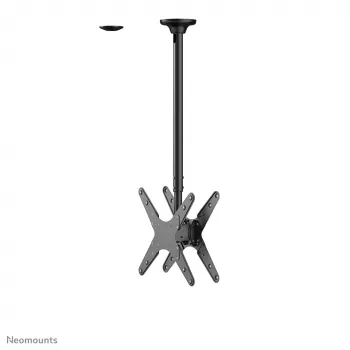 Neomounts FPMA-C340DMelns dubultais monitora/TV kronšteins pie griestiem 32-75 collas - h 106-156 cm