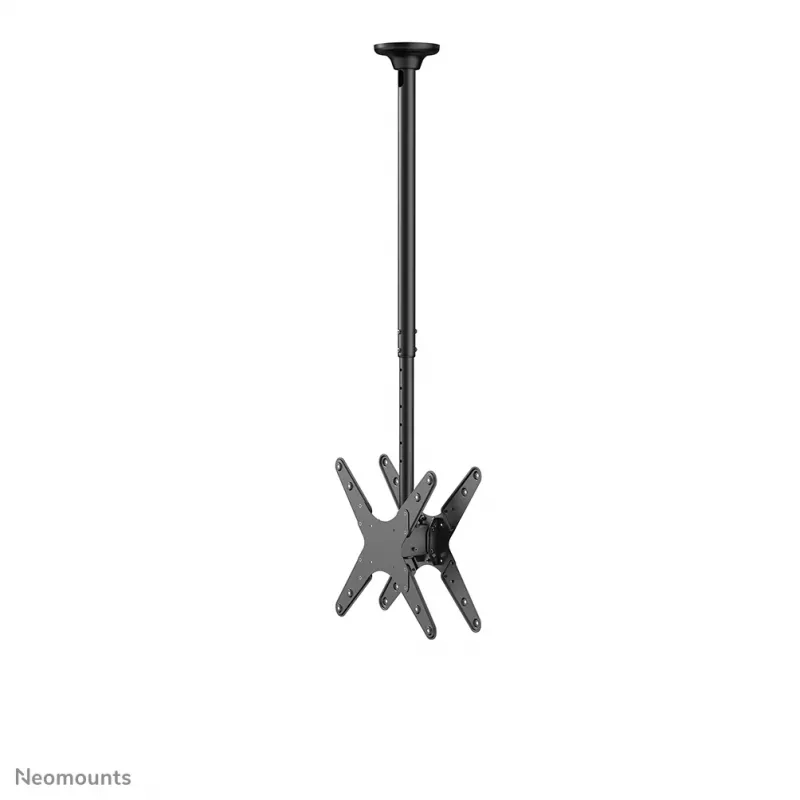 Neomounts FPMA-C340DMelns dubultais monitora/TV kronšteins pie griestiem 32-75 collas - h 106-156 cm