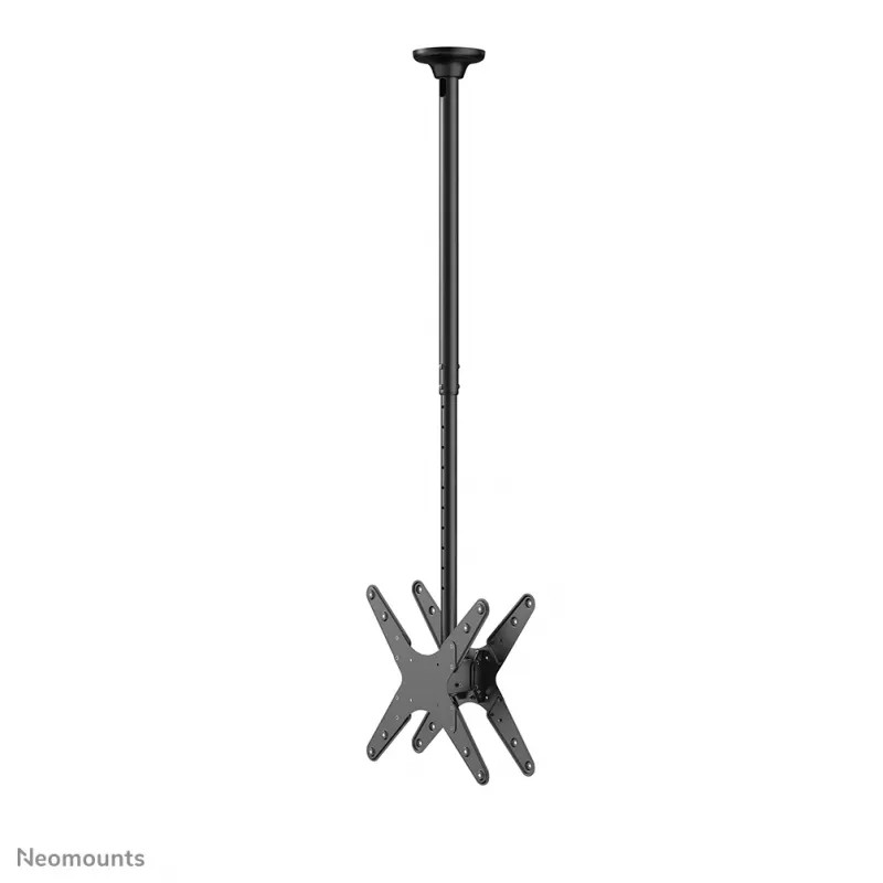 Neomounts FPMA-C340DMelns dubultais monitora/TV kronšteins pie griestiem 32-75 collas - h 106-156 cm