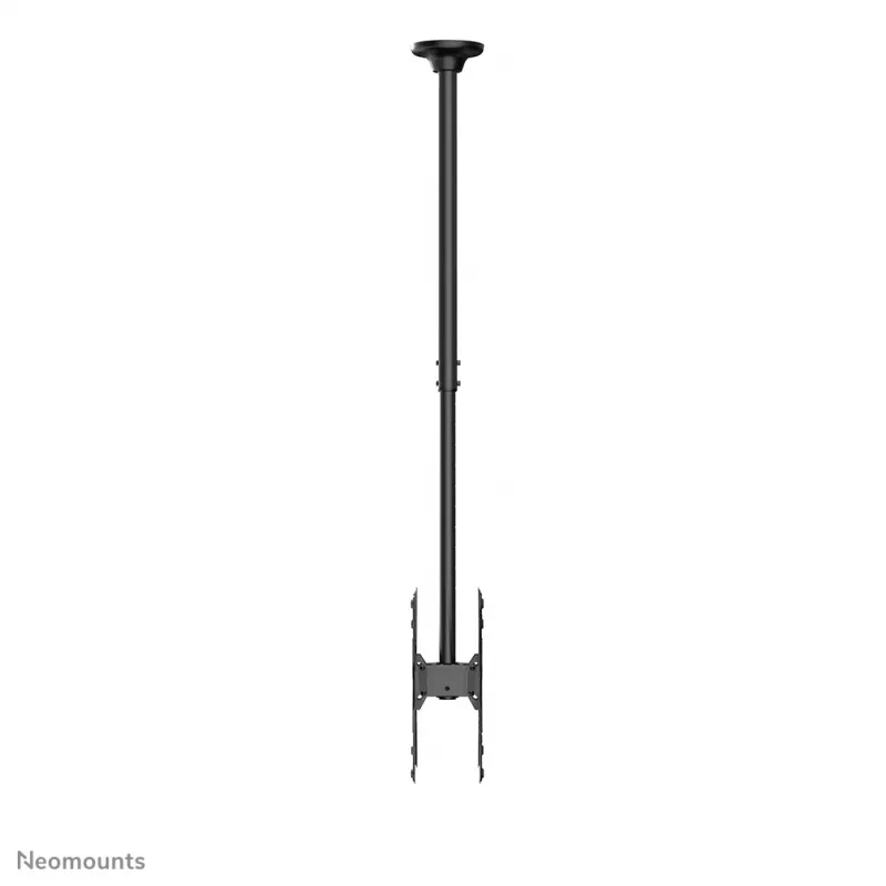 Neomounts FPMA-C340DMelns dubultais monitora/TV kronšteins pie griestiem 32-75 collas - h 106-156 cm