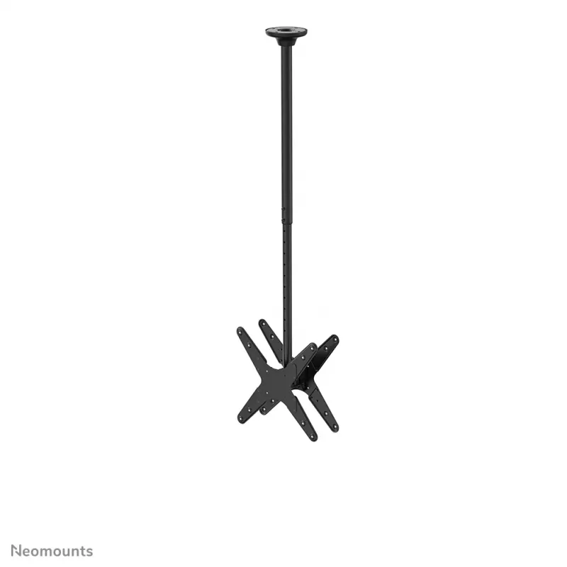 Neomounts FPMA-C340DMelns dubultais monitora/TV kronšteins pie griestiem 32-75 collas - h 106-156 cm