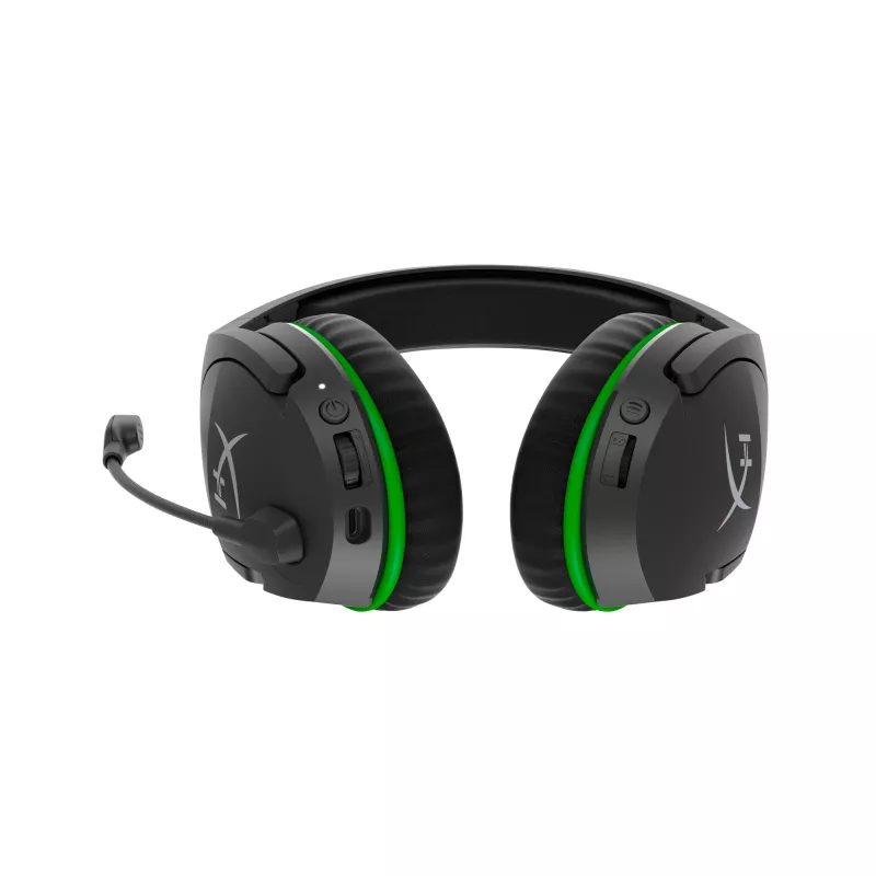 HyperX CloudX Stinger Core - bezvadu spēļu austiņas (melni-zaļas) - Xbox