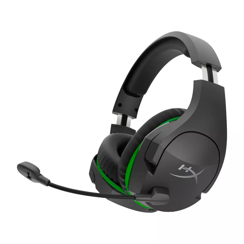 HyperX CloudX Stinger Core - bezvadu spēļu austiņas (melni-zaļas) - Xbox