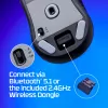 Bezvadu spēļu pele KINGSTON HyperX Pulsefire Haste 2 Mini — Piemērota abām rokām, 26 000 DPI, RF/Bluetooth/USB