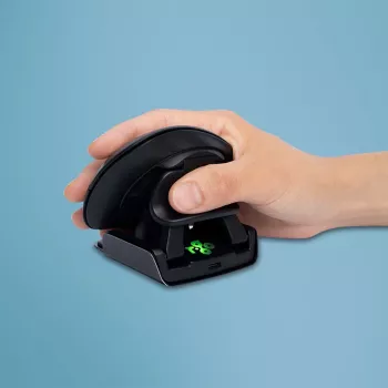 R-Go Tools Ergonomiskā pele R-Go Twister, ar pārtraukumu programmatūru, piemērota abām rokām pele abām rokām, salokāma, Bluetooth un vada