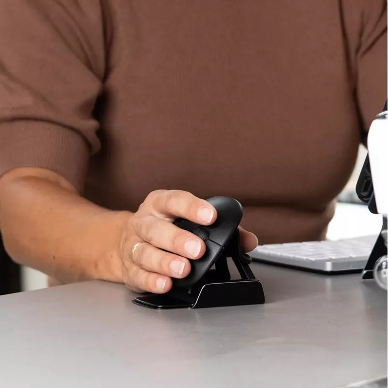 R-Go Tools Ergonomiskā pele R-Go Twister, ar pārtraukumu programmatūru, piemērota abām rokām pele abām rokām, salokāma, Bluetooth un vada