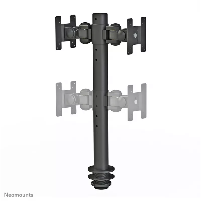 Neomounts FPMA-D050DMelns Monitora plecs 10-30 collas, Grommet, 10 kg, 25.4 cm (10 collas), 76.2 cm (30 collas), 100 x 100 mm, Melns