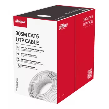 Dahua Technology PFM920I-6UN-C-V2 tīkla kabelis balts 305 m Cat6 U/UTP (UTP)