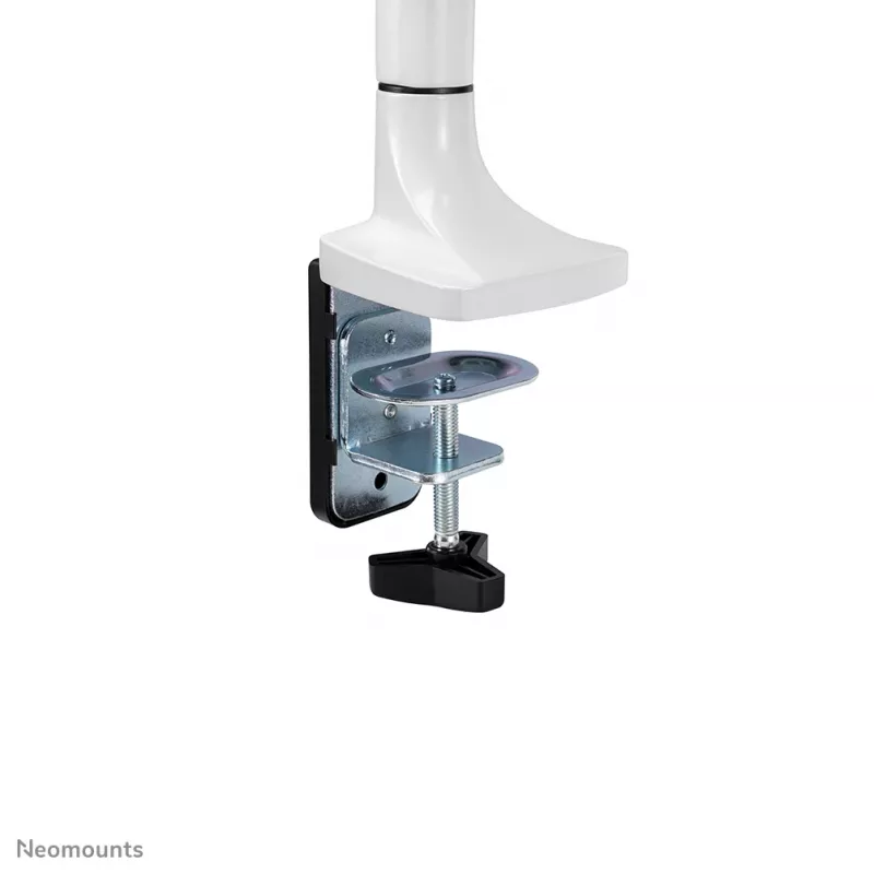 Neomounts NM-D750balta Monitora rokas statīvs 10-32 collu - gāzes atsperes, Skava/caurums, 9 kg, 25.4 cm (10 collu), 81.3 cm (32 collu), 100 x 100 mm, Balts