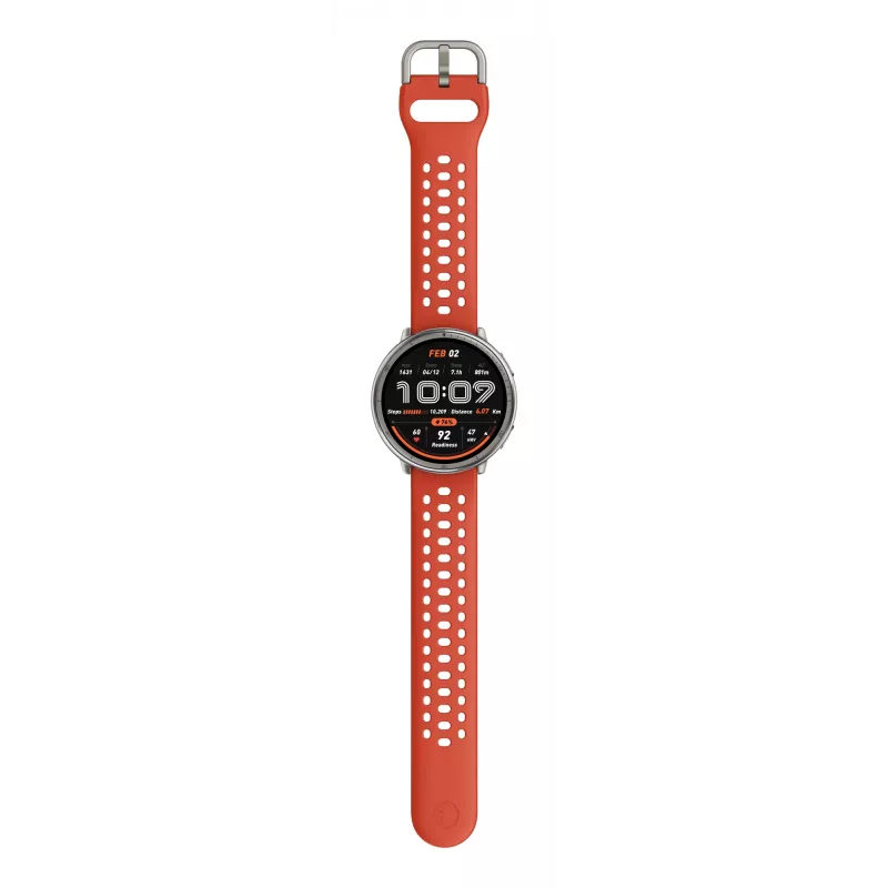 Amazfit Active 2 Premium 44 mm viedpulkstenis, melna āda (W2433EU1N)