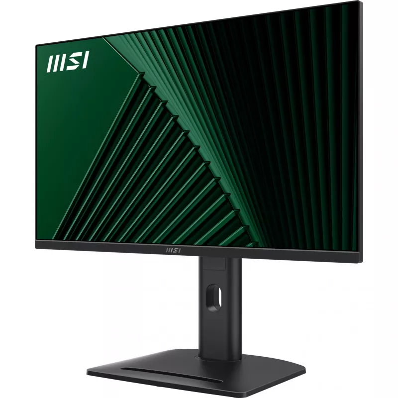 MSI PRO MP275PG 27 collu monitors, FHD (1920 x 1080), 100Hz, IPS, 1ms, 1x HDMI 1.4b, 1x DP 1.2a izeja, 1x D-Sub(VGA), iebūvēti skaļruņi, pretatspīduma, bez mirgošanas, samazināts zilās gaismas daudzums, TÜV sertificēts, VESA, Kensington, 4 virzienu regulē