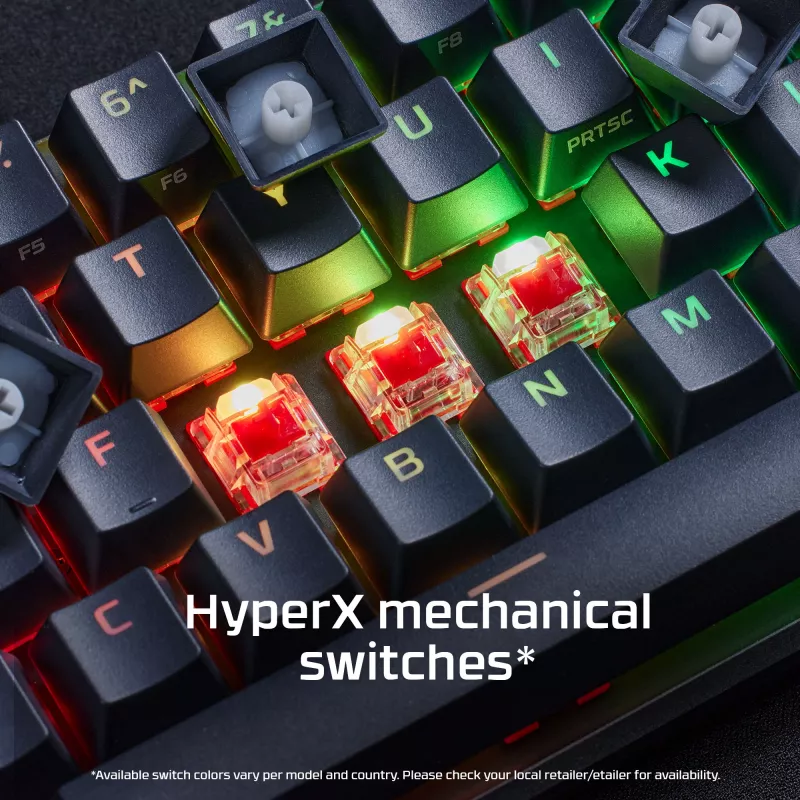 HyperX Alloy Origins 65 - mehāniskā spēļu tastatūra - HX Red (US izkārtojums)