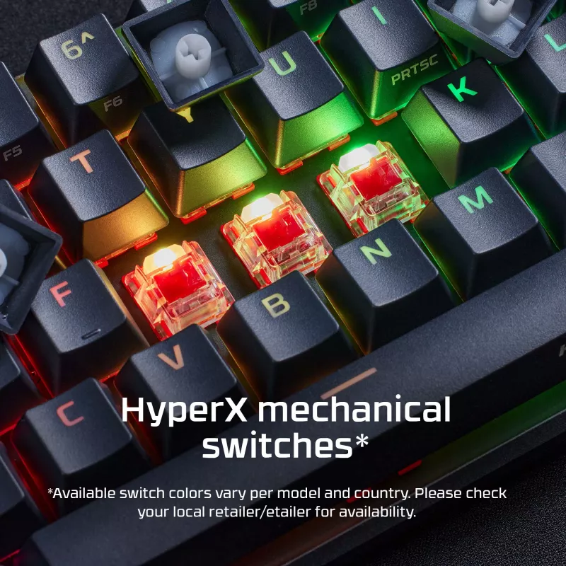 HyperX Alloy Origins 65 - mehāniskā spēļu tastatūra - HX Red (US izkārtojums)