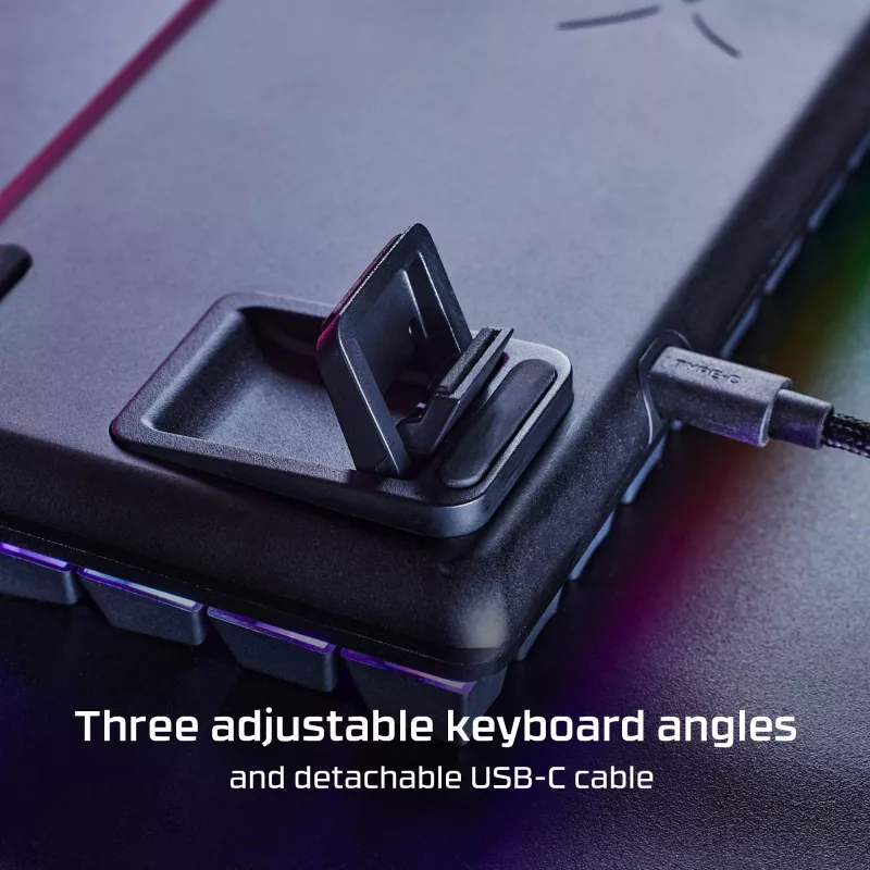 HyperX Alloy Origins 65 mehāniskā spēļu tastatūra HX Red vadu RGB
