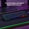 HyperX Alloy Origins 65 mehāniskā spēļu tastatūra HX Red vadu RGB