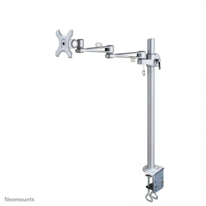 Neomounts FPMA-D935POLE70 Monitora roka 10-30 collas, Skavas stiprinājums, 10 kg, 25,4 cm (10 collas), 76,2 cm (30 collas), 100 x 100 mm, Sudraba