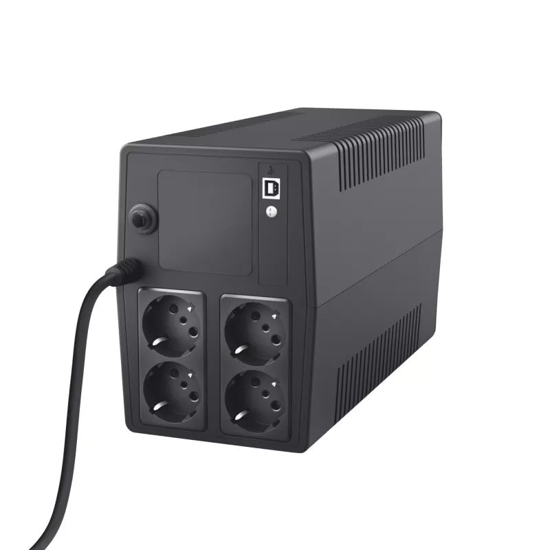 Trust Paxxon nepārtrauktas barošanas avots (UPS) 1 kVA 600 W 4 maiņstrāvas izejas ligzdas