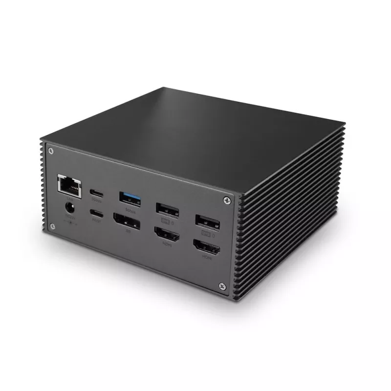 Lindy DST-Pro 101, USB-C klēpjdatora dokstacija ar 4K atbalstu un 100 W barošanas avotu