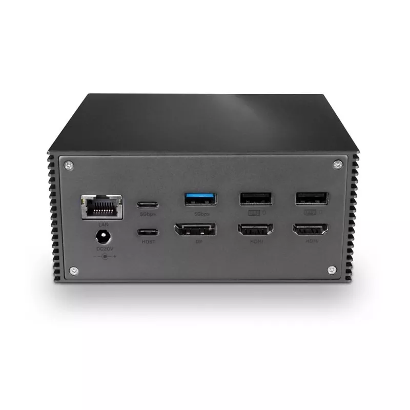Lindy DST-Pro 101, USB-C klēpjdatora dokstacija ar 4K atbalstu un 100 W barošanas avotu