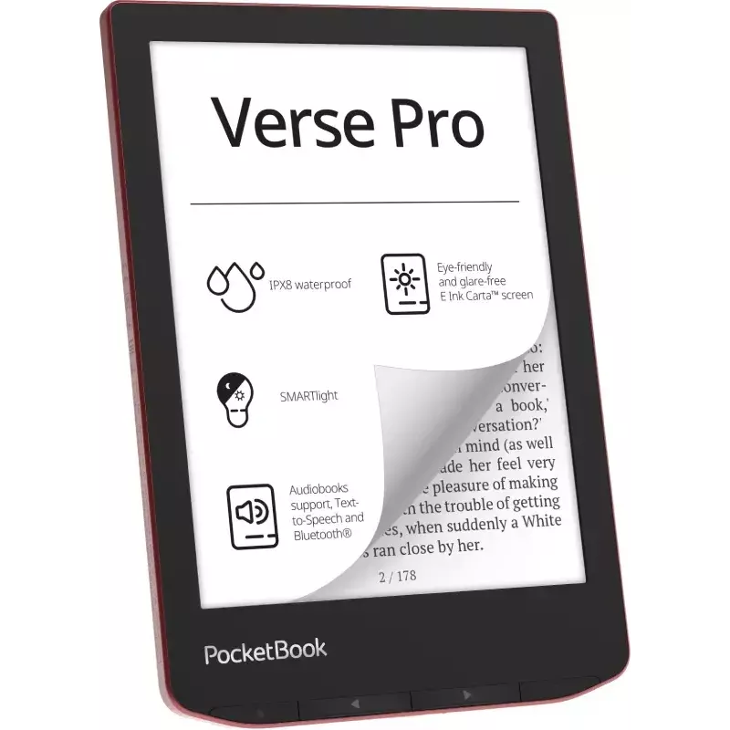 E-grāmatu lasītājs PocketBook Verse Pro 16 GB Wi-Fi 6 collu E Ink Carta