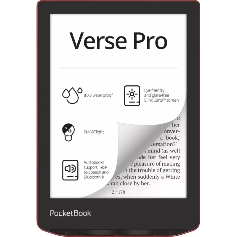 E-grāmatu lasītājs PocketBook Verse Pro 16 GB Wi-Fi 6 collu E Ink Carta