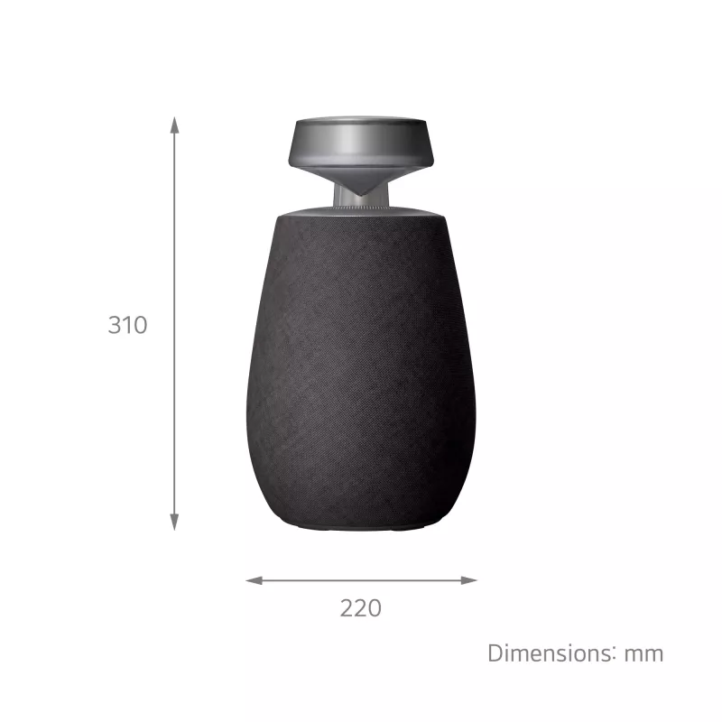 LG XBOOM 360 Mono pārnēsājamais skaļrunis melns 20 W