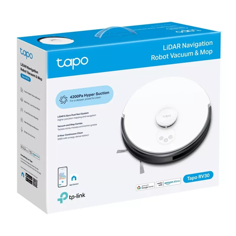 TP-Link Tapo LiDAR navigācijas robotu putekļu sūcējs un mazgātājs