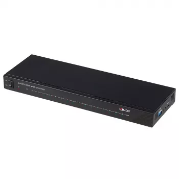 Lindy 16 portu HDMI 4K60 sadalītājs 16x HDMI 3840x2160 melns