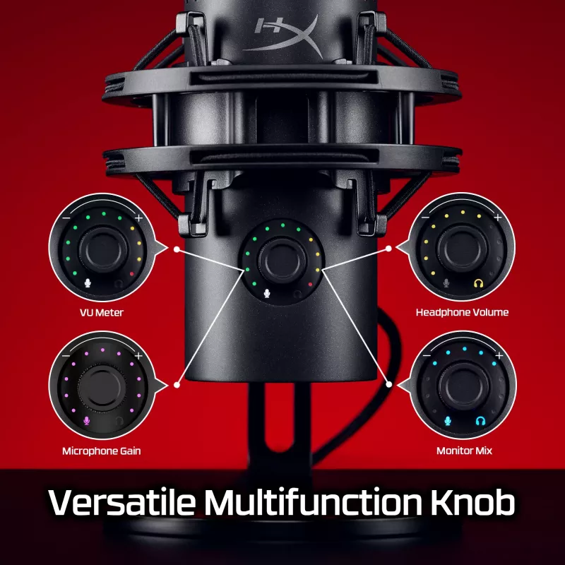 HyperX QuadCast 2 S - USB mikrofons (melns)