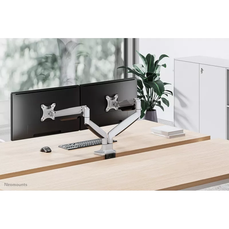 Neomounts NM-D750DSILVER monitora roka 10-32 inch - gāzes atspere