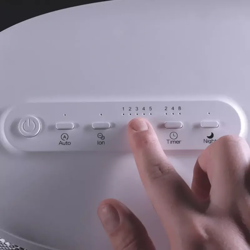 Uz grīdas novietojams gaisa mazgātājs-mitrinātājs Stylies ANTARES — 6 L tvertne, 10 W, 1,42 kg, balts
