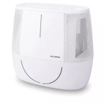 Uz grīdas novietojams gaisa mazgātājs-mitrinātājs Stylies ANTARES — 6 L tvertne, 10 W, 1,42 kg, balts