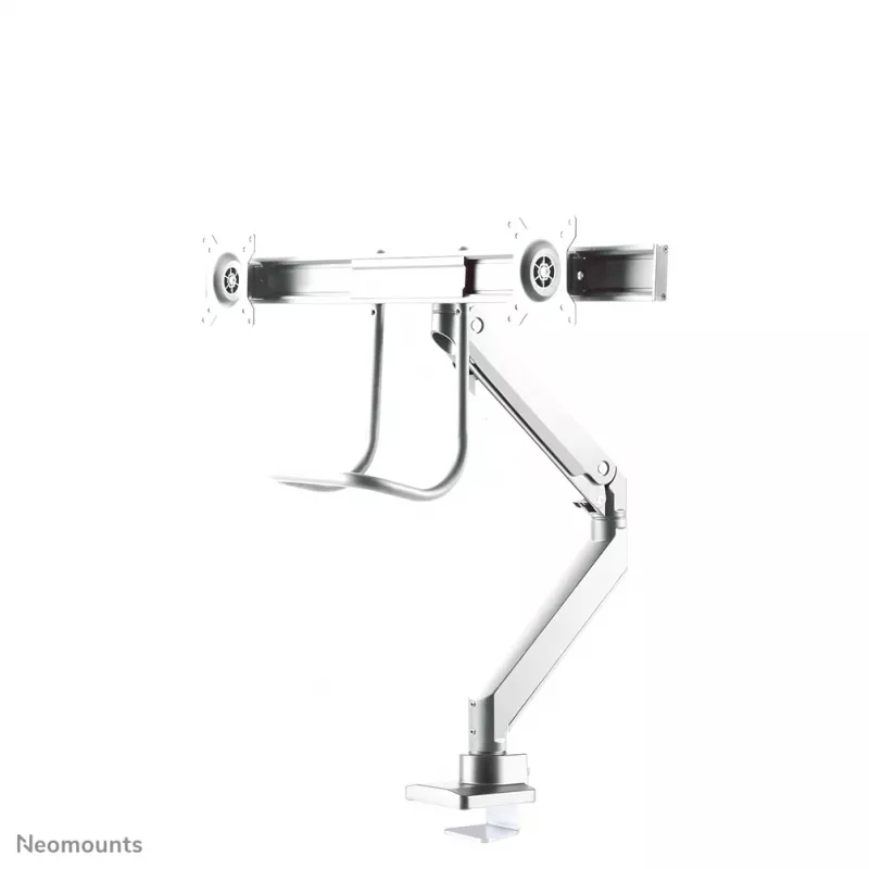 Neomounts NM-D775DXbalta Monitora roka 10-32 collas - gāzes atspere - Topfix - 180°-stop