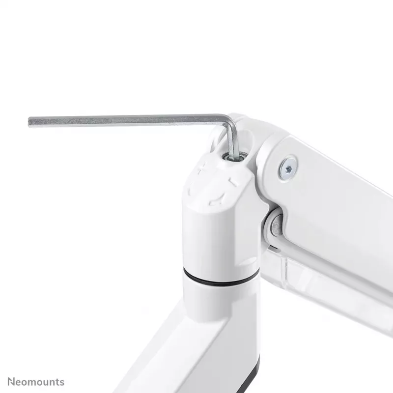 Neomounts NM-D775DXbalta Monitora roka 10-32 collas - gāzes atspere - Topfix - 180°-stop