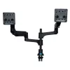 R-Go Tools Monitora statīvs R-Go Caparo Dual, diviem monitoriem, regulējams ar gāzes atsperi, 3-9 kg kravnesība, 100% apļveida, melns