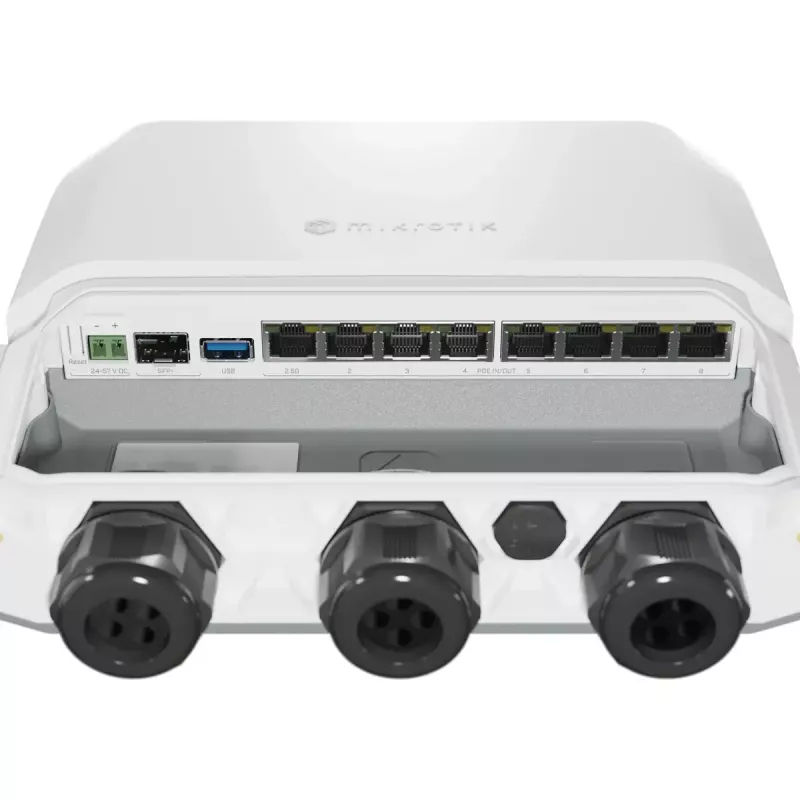 Vadu maršrutētājs MikroTik RB5009UPr+S+OUT