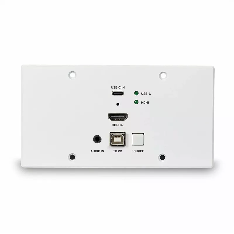Lindy 150m Cat.6 HDMI 4K60 & Type C HDBaseT EU sienas plates KVM paplašinātājs, raidītājs