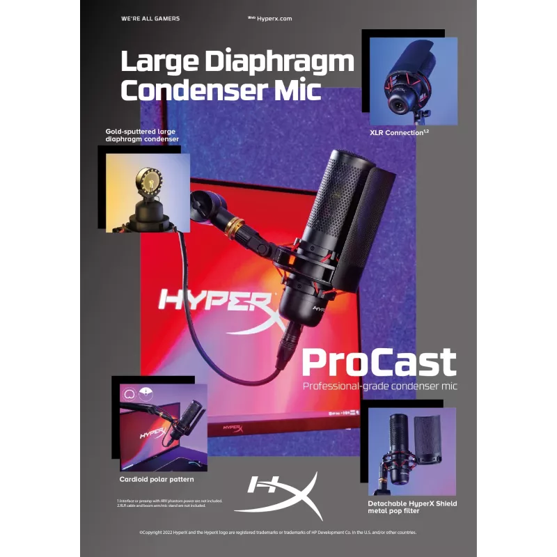 HyperX ProCast mikrofons
