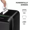 Fellowes LX Series Powershred LX220 papīra smalcinātājs 65 dB Melns