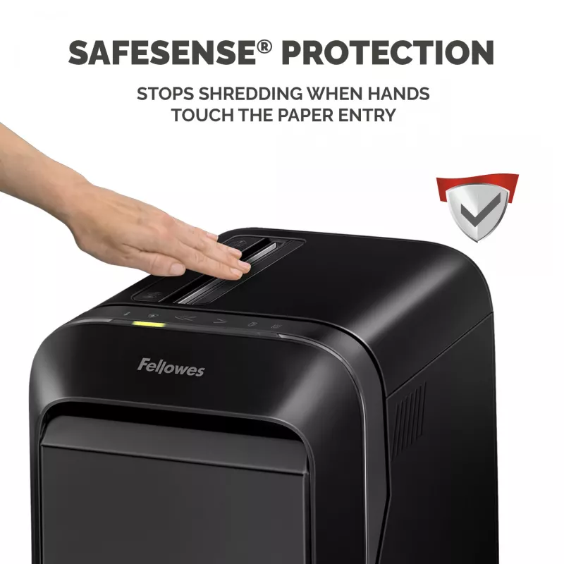 Fellowes LX Series Powershred LX220 papīra smalcinātājs 65 dB Melns