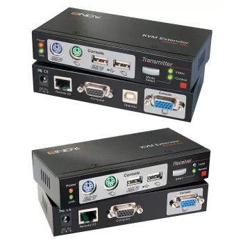 Lindy 300m CAT5 KVM paplašinātāja komplekts, USB un VGA