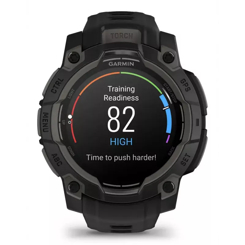 Viedpulkstenis Garmin Instinct 3 AMOLED melns