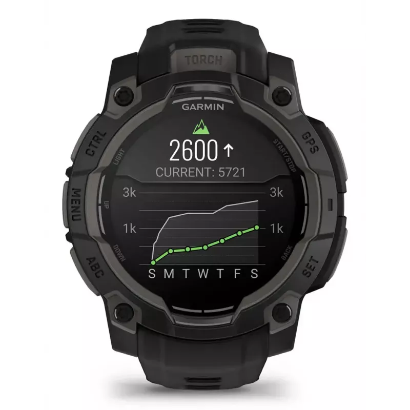 Viedpulkstenis Garmin Instinct 3 AMOLED melns