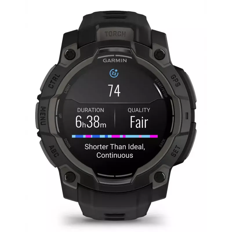 Viedpulkstenis Garmin Instinct 3 AMOLED melns
