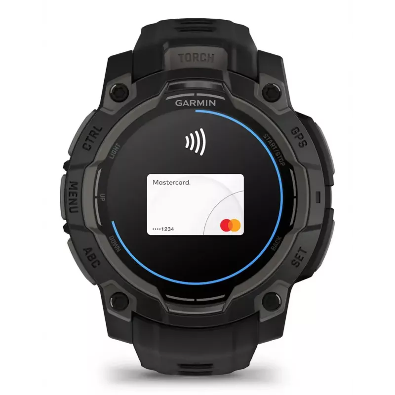Viedpulkstenis Garmin Instinct 3 AMOLED melns