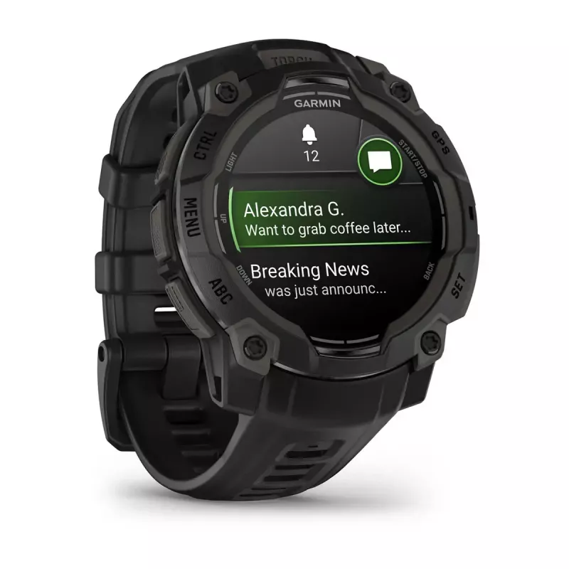 Viedpulkstenis Garmin Instinct 3 AMOLED melns